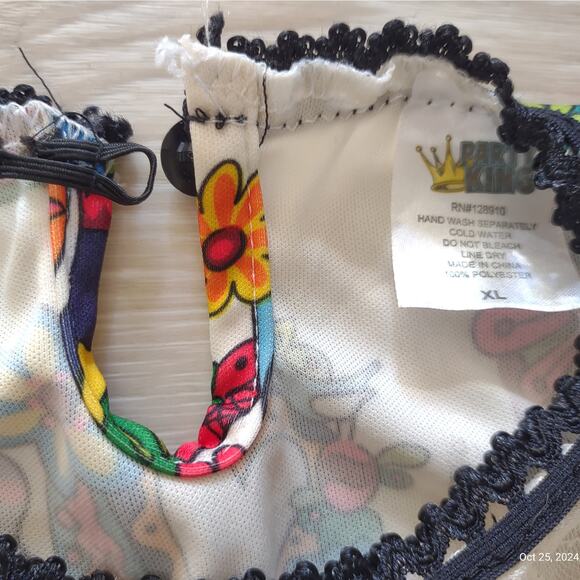 Day of The Dead Girls Dress Size XL Knit Fringe Costume Dios De Los Muertos - Picture 7 of 11